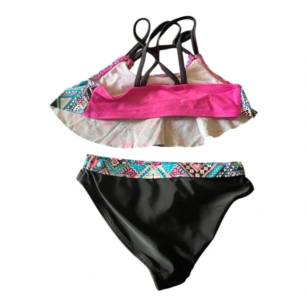 OP-GIRLS TWO PIECE SWIMSUIT-SIZE XS 4/5